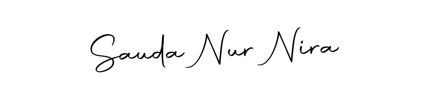 if you are searching for the best signature style for your name Sauda Nur Nira. so please give up your signature search. here we have designed multiple signature styles  using Autography-DOLnW. Sauda Nur Nira signature style 10 images and pictures png
