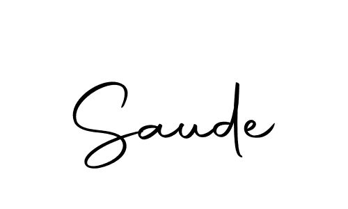 Create a beautiful signature design for name Saude. With this signature (Autography-DOLnW) fonts, you can make a handwritten signature for free. Saude signature style 10 images and pictures png
