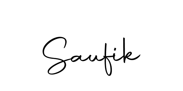 Create a beautiful signature design for name Saufik. With this signature (Autography-DOLnW) fonts, you can make a handwritten signature for free. Saufik signature style 10 images and pictures png