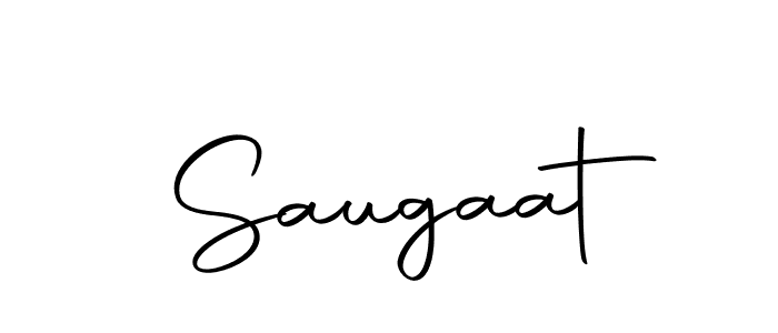 How to make Saugaat signature? Autography-DOLnW is a professional autograph style. Create handwritten signature for Saugaat name. Saugaat signature style 10 images and pictures png