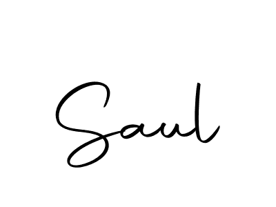 Design your own signature with our free online signature maker. With this signature software, you can create a handwritten (Autography-DOLnW) signature for name Saul. Saul signature style 10 images and pictures png
