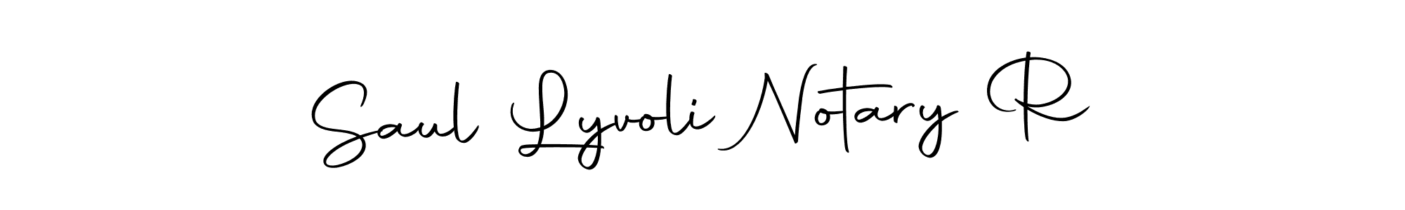 Also we have Saul Lyvoli Notary R name is the best signature style. Create professional handwritten signature collection using Autography-DOLnW autograph style. Saul Lyvoli Notary R signature style 10 images and pictures png