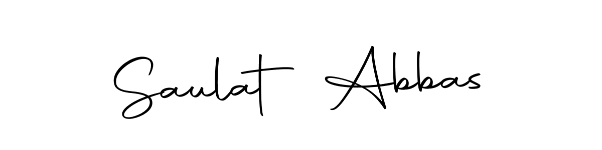 Design your own signature with our free online signature maker. With this signature software, you can create a handwritten (Autography-DOLnW) signature for name Saulat Abbas. Saulat Abbas signature style 10 images and pictures png