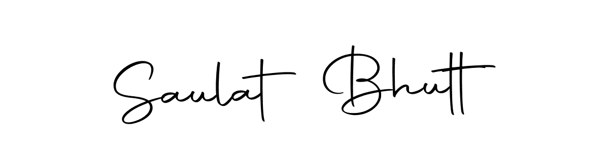 Make a beautiful signature design for name Saulat Bhutt. With this signature (Autography-DOLnW) style, you can create a handwritten signature for free. Saulat Bhutt signature style 10 images and pictures png