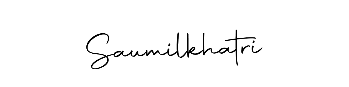Design your own signature with our free online signature maker. With this signature software, you can create a handwritten (Autography-DOLnW) signature for name Saumilkhatri. Saumilkhatri signature style 10 images and pictures png