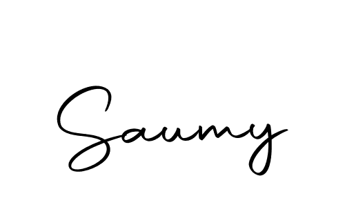 Create a beautiful signature design for name Saumy. With this signature (Autography-DOLnW) fonts, you can make a handwritten signature for free. Saumy signature style 10 images and pictures png