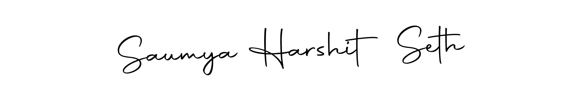 This is the best signature style for the Saumya Harshit Seth name. Also you like these signature font (Autography-DOLnW). Mix name signature. Saumya Harshit Seth signature style 10 images and pictures png