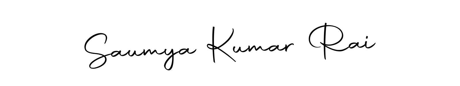 The best way (Autography-DOLnW) to make a short signature is to pick only two or three words in your name. The name Saumya Kumar Rai include a total of six letters. For converting this name. Saumya Kumar Rai signature style 10 images and pictures png