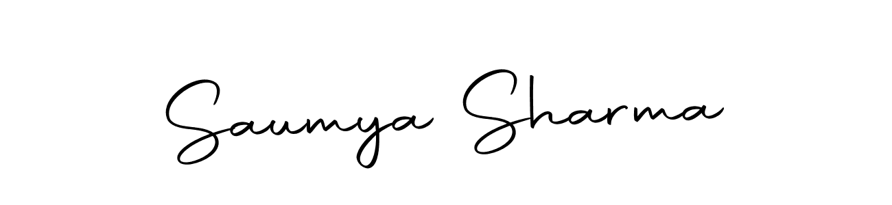 Use a signature maker to create a handwritten signature online. With this signature software, you can design (Autography-DOLnW) your own signature for name Saumya Sharma. Saumya Sharma signature style 10 images and pictures png