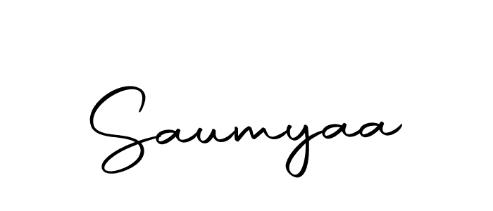 Use a signature maker to create a handwritten signature online. With this signature software, you can design (Autography-DOLnW) your own signature for name Saumyaa. Saumyaa signature style 10 images and pictures png