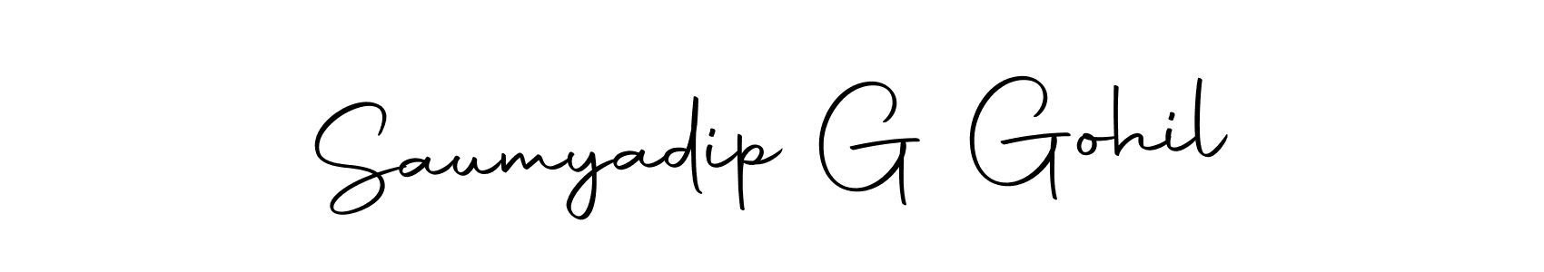 How to make Saumyadip G Gohil signature? Autography-DOLnW is a professional autograph style. Create handwritten signature for Saumyadip G Gohil name. Saumyadip G Gohil signature style 10 images and pictures png