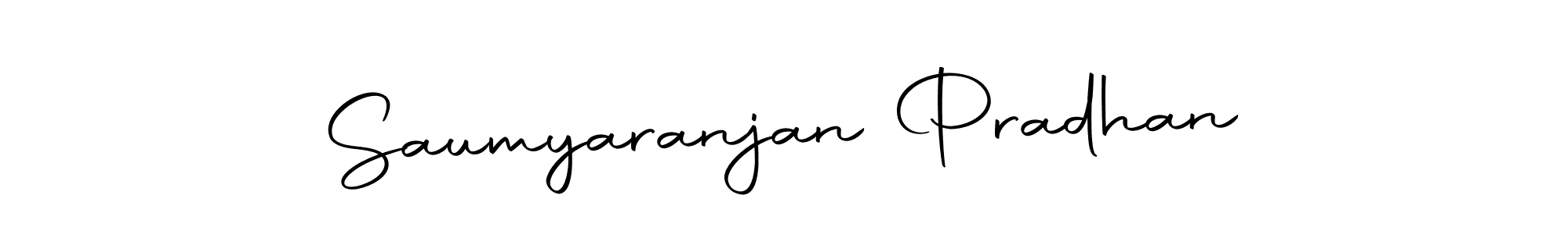 Create a beautiful signature design for name Saumyaranjan Pradhan. With this signature (Autography-DOLnW) fonts, you can make a handwritten signature for free. Saumyaranjan Pradhan signature style 10 images and pictures png