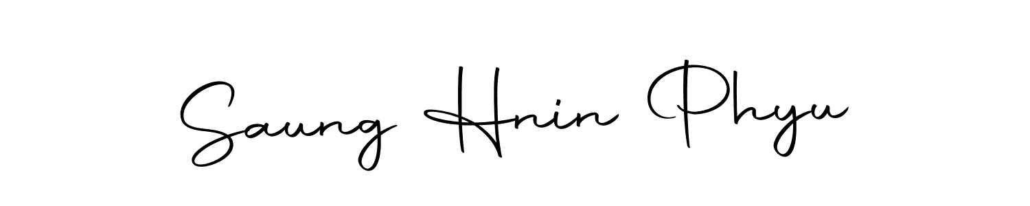 Create a beautiful signature design for name Saung Hnin Phyu. With this signature (Autography-DOLnW) fonts, you can make a handwritten signature for free. Saung Hnin Phyu signature style 10 images and pictures png