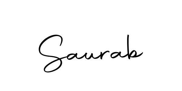 Use a signature maker to create a handwritten signature online. With this signature software, you can design (Autography-DOLnW) your own signature for name Saurab. Saurab signature style 10 images and pictures png