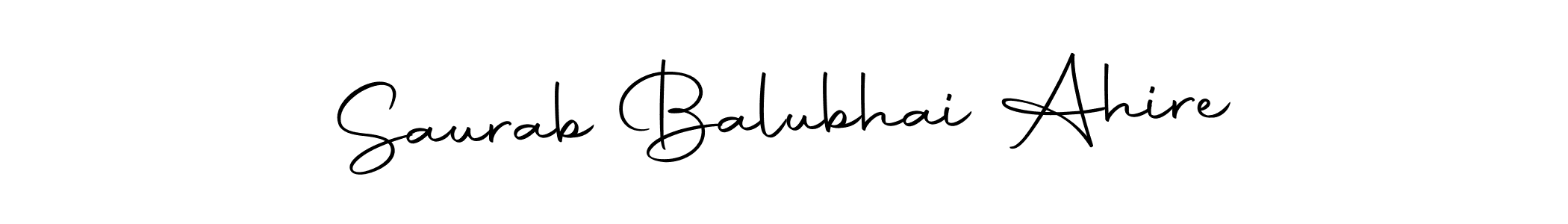 How to make Saurab Balubhai Ahire signature? Autography-DOLnW is a professional autograph style. Create handwritten signature for Saurab Balubhai Ahire name. Saurab Balubhai Ahire signature style 10 images and pictures png