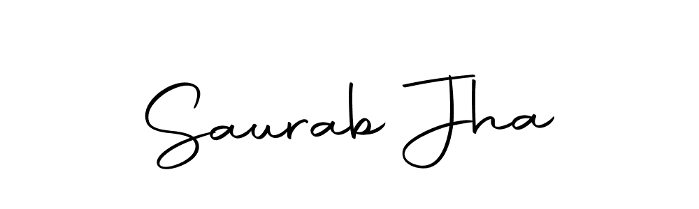 Use a signature maker to create a handwritten signature online. With this signature software, you can design (Autography-DOLnW) your own signature for name Saurab Jha. Saurab Jha signature style 10 images and pictures png