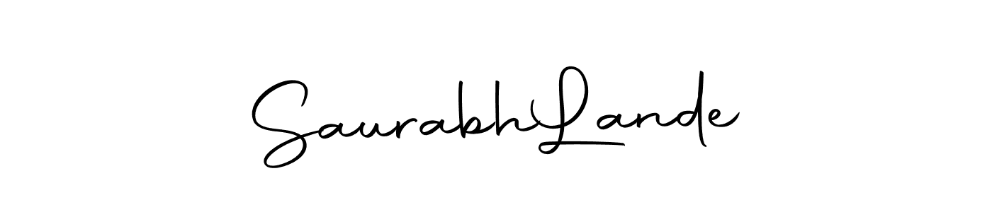 Make a beautiful signature design for name Saurabh  Lande. Use this online signature maker to create a handwritten signature for free. Saurabh  Lande signature style 10 images and pictures png