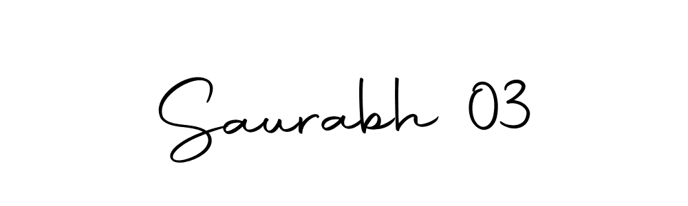 Use a signature maker to create a handwritten signature online. With this signature software, you can design (Autography-DOLnW) your own signature for name Saurabh 03. Saurabh 03 signature style 10 images and pictures png