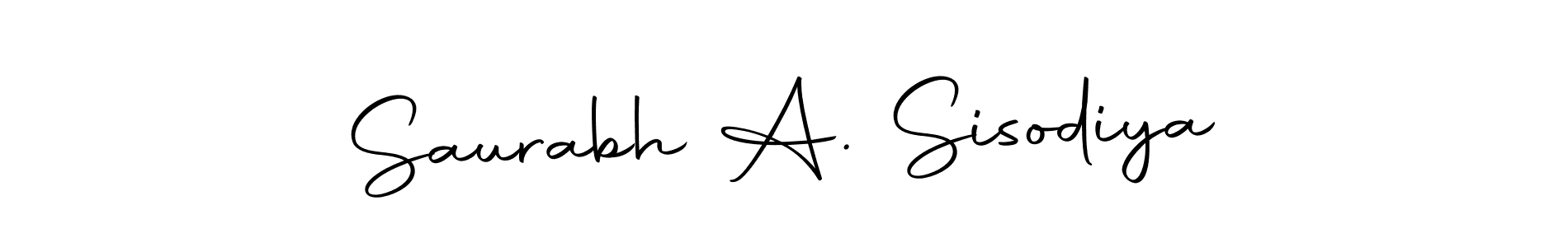 Design your own signature with our free online signature maker. With this signature software, you can create a handwritten (Autography-DOLnW) signature for name Saurabh A. Sisodiya. Saurabh A. Sisodiya signature style 10 images and pictures png