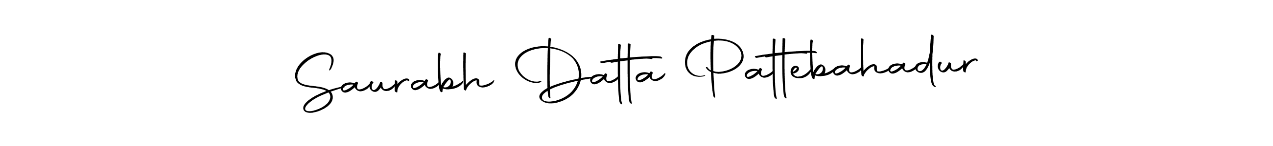 How to make Saurabh Datta Pattebahadur name signature. Use Autography-DOLnW style for creating short signs online. This is the latest handwritten sign. Saurabh Datta Pattebahadur signature style 10 images and pictures png