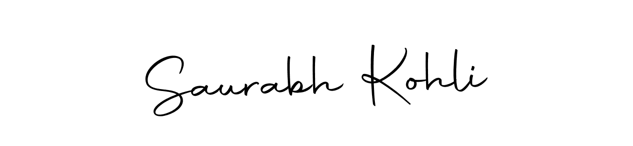 Design your own signature with our free online signature maker. With this signature software, you can create a handwritten (Autography-DOLnW) signature for name Saurabh Kohli. Saurabh Kohli signature style 10 images and pictures png