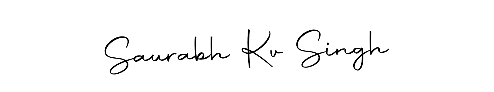 if you are searching for the best signature style for your name Saurabh Kv Singh. so please give up your signature search. here we have designed multiple signature styles  using Autography-DOLnW. Saurabh Kv Singh signature style 10 images and pictures png