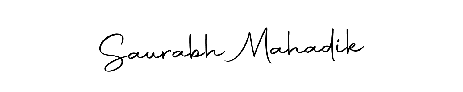 Saurabh Mahadik stylish signature style. Best Handwritten Sign (Autography-DOLnW) for my name. Handwritten Signature Collection Ideas for my name Saurabh Mahadik. Saurabh Mahadik signature style 10 images and pictures png