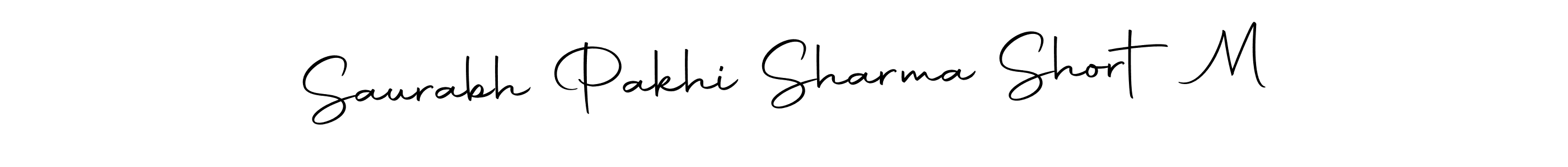 Once you've used our free online signature maker to create your best signature Autography-DOLnW style, it's time to enjoy all of the benefits that Saurabh Pakhi Sharma Short M name signing documents. Saurabh Pakhi Sharma Short M signature style 10 images and pictures png