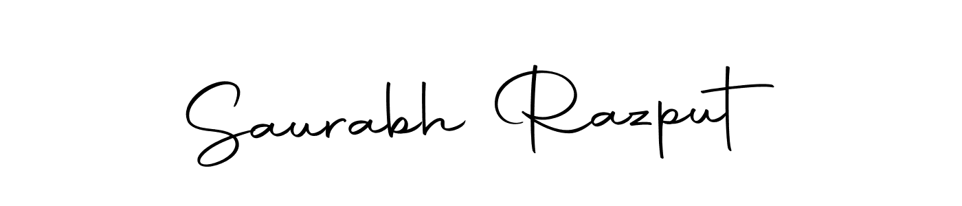 How to make Saurabh Razput name signature. Use Autography-DOLnW style for creating short signs online. This is the latest handwritten sign. Saurabh Razput signature style 10 images and pictures png