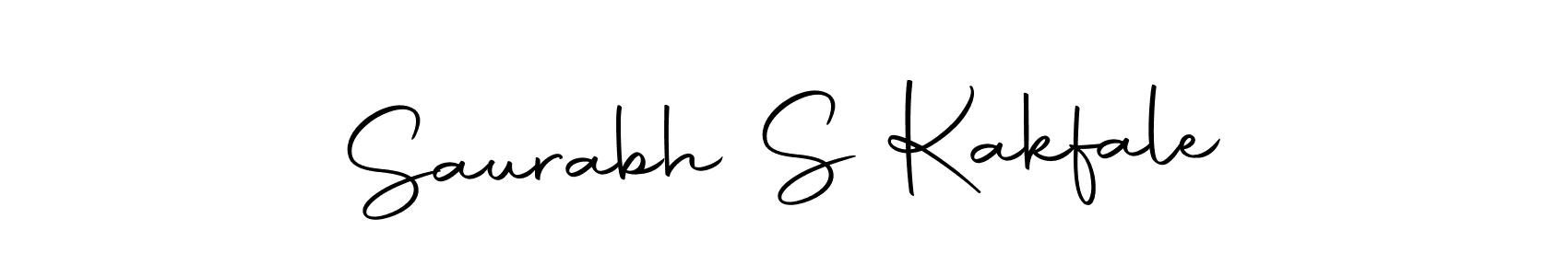 Create a beautiful signature design for name Saurabh S Kakfale. With this signature (Autography-DOLnW) fonts, you can make a handwritten signature for free. Saurabh S Kakfale signature style 10 images and pictures png