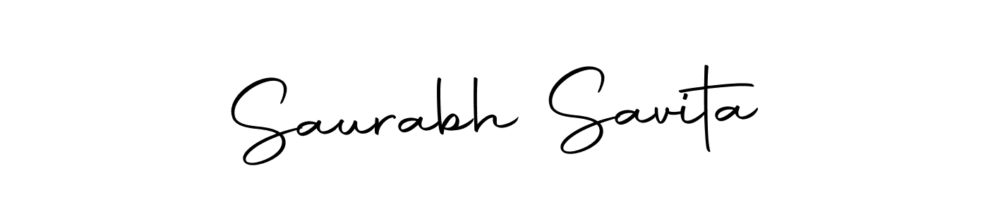 Create a beautiful signature design for name Saurabh Savita. With this signature (Autography-DOLnW) fonts, you can make a handwritten signature for free. Saurabh Savita signature style 10 images and pictures png