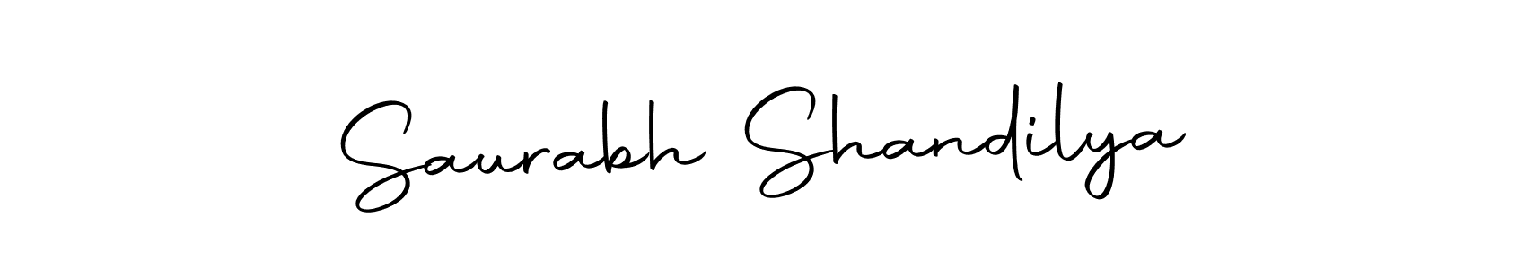 How to make Saurabh Shandilya name signature. Use Autography-DOLnW style for creating short signs online. This is the latest handwritten sign. Saurabh Shandilya signature style 10 images and pictures png