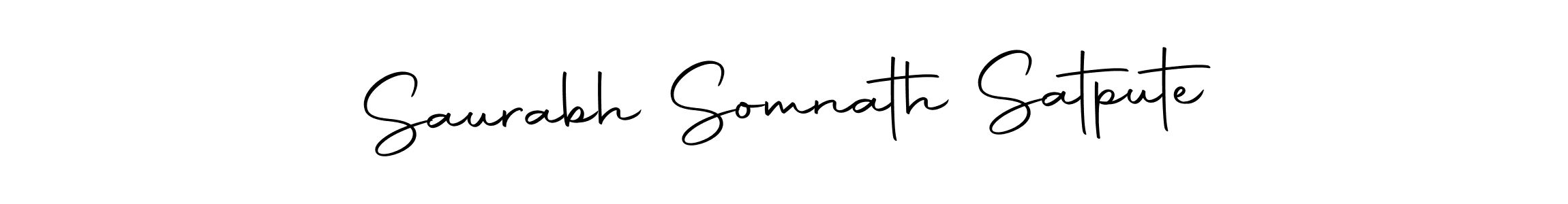 Make a beautiful signature design for name Saurabh Somnath Satpute. Use this online signature maker to create a handwritten signature for free. Saurabh Somnath Satpute signature style 10 images and pictures png