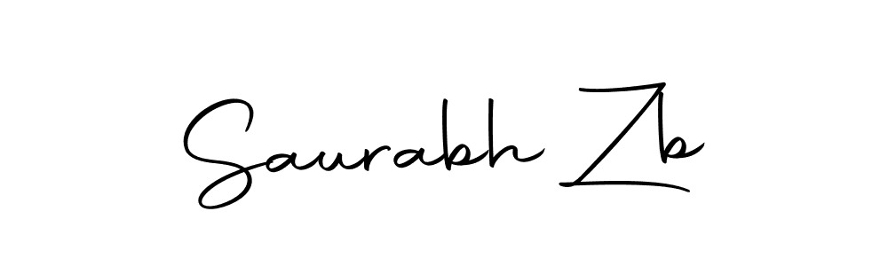 Design your own signature with our free online signature maker. With this signature software, you can create a handwritten (Autography-DOLnW) signature for name Saurabh Zb. Saurabh Zb signature style 10 images and pictures png