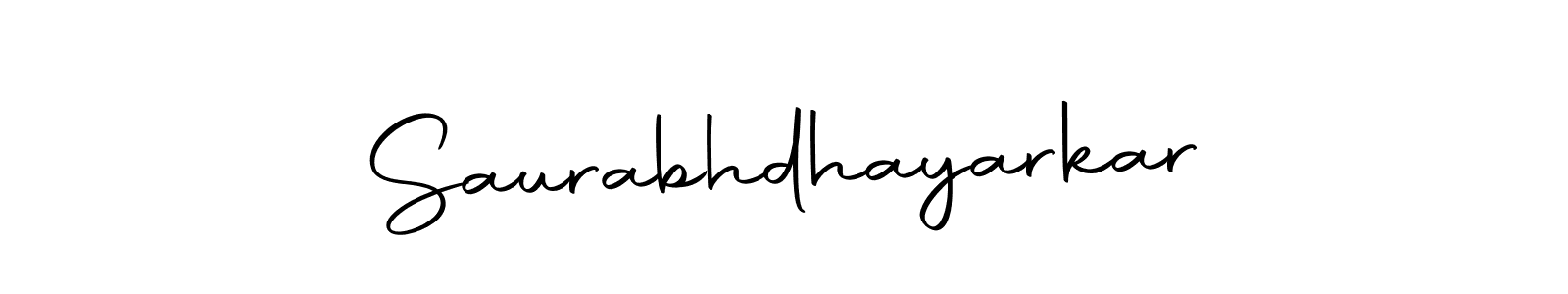 Make a beautiful signature design for name Saurabhdhayarkar. Use this online signature maker to create a handwritten signature for free. Saurabhdhayarkar signature style 10 images and pictures png