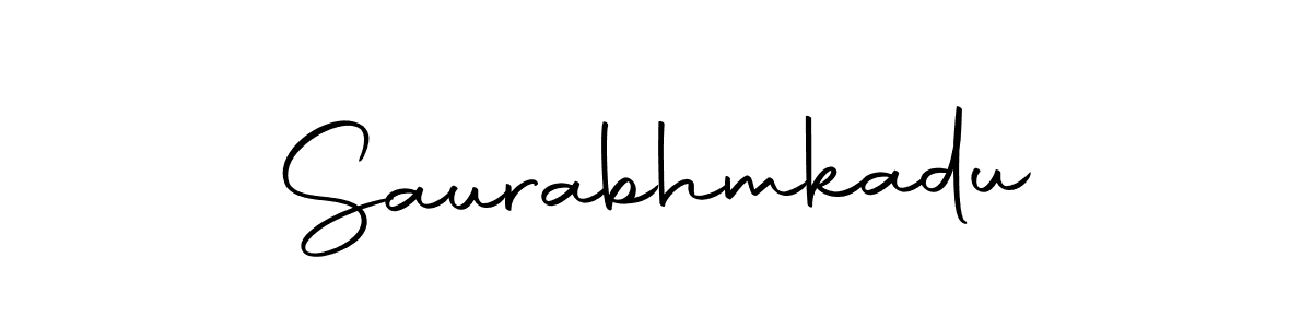 How to make Saurabhmkadu name signature. Use Autography-DOLnW style for creating short signs online. This is the latest handwritten sign. Saurabhmkadu signature style 10 images and pictures png