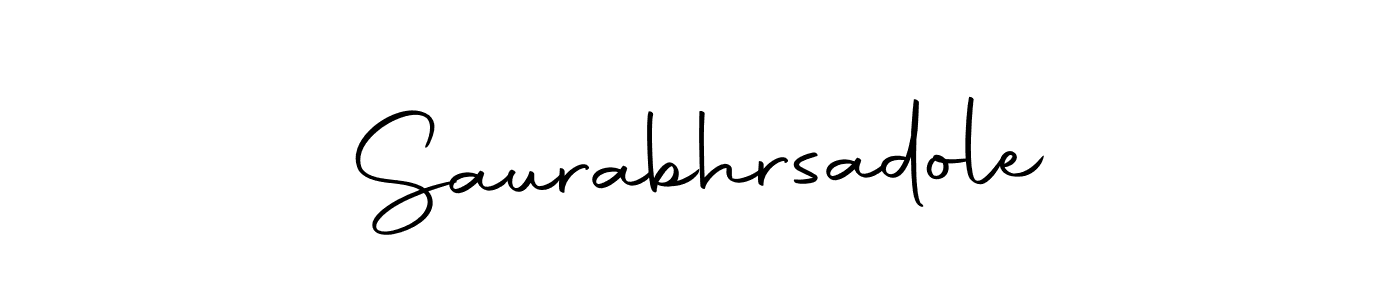 Make a beautiful signature design for name Saurabhrsadole. Use this online signature maker to create a handwritten signature for free. Saurabhrsadole signature style 10 images and pictures png