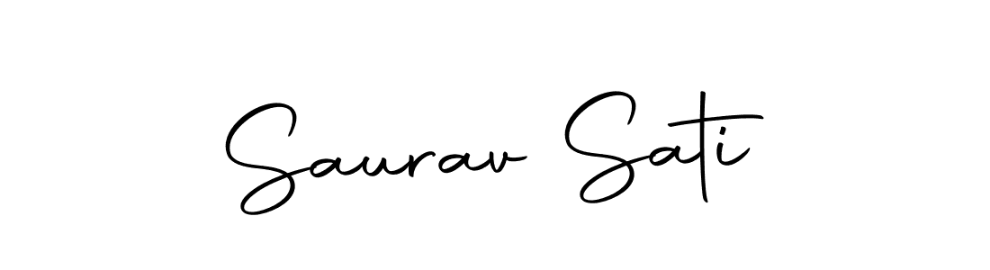 Saurav Sati stylish signature style. Best Handwritten Sign (Autography-DOLnW) for my name. Handwritten Signature Collection Ideas for my name Saurav Sati. Saurav Sati signature style 10 images and pictures png