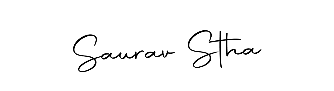 Make a beautiful signature design for name Saurav Stha. With this signature (Autography-DOLnW) style, you can create a handwritten signature for free. Saurav Stha signature style 10 images and pictures png