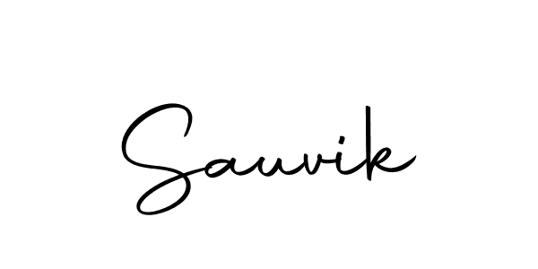 Create a beautiful signature design for name Sauvik. With this signature (Autography-DOLnW) fonts, you can make a handwritten signature for free. Sauvik signature style 10 images and pictures png