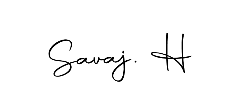 Create a beautiful signature design for name Savaj. H. With this signature (Autography-DOLnW) fonts, you can make a handwritten signature for free. Savaj. H signature style 10 images and pictures png