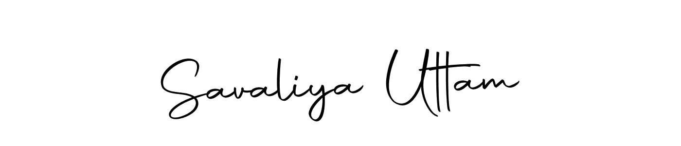 Also we have Savaliya Uttam name is the best signature style. Create professional handwritten signature collection using Autography-DOLnW autograph style. Savaliya Uttam signature style 10 images and pictures png