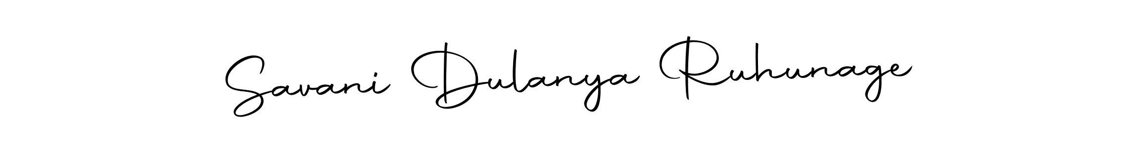 Create a beautiful signature design for name Savani Dulanya Ruhunage. With this signature (Autography-DOLnW) fonts, you can make a handwritten signature for free. Savani Dulanya Ruhunage signature style 10 images and pictures png