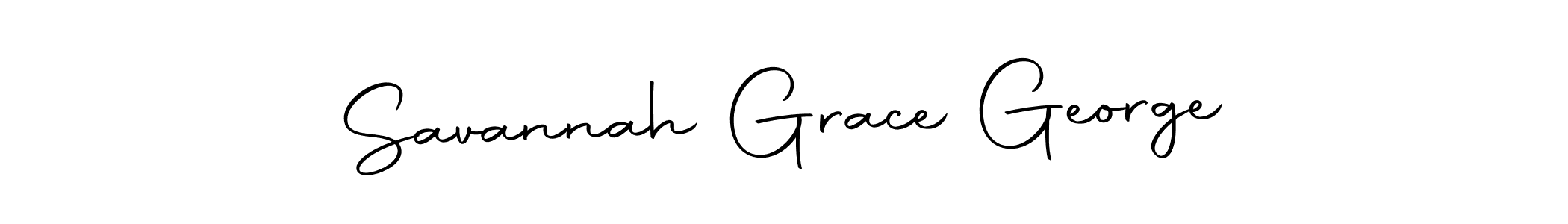 Use a signature maker to create a handwritten signature online. With this signature software, you can design (Autography-DOLnW) your own signature for name Savannah Grace George. Savannah Grace George signature style 10 images and pictures png