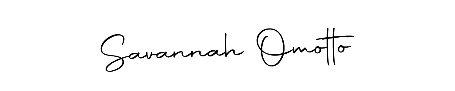 Design your own signature with our free online signature maker. With this signature software, you can create a handwritten (Autography-DOLnW) signature for name Savannah Omotto. Savannah Omotto signature style 10 images and pictures png