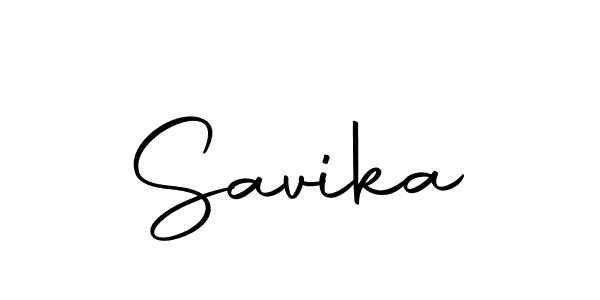 Design your own signature with our free online signature maker. With this signature software, you can create a handwritten (Autography-DOLnW) signature for name Savika. Savika signature style 10 images and pictures png