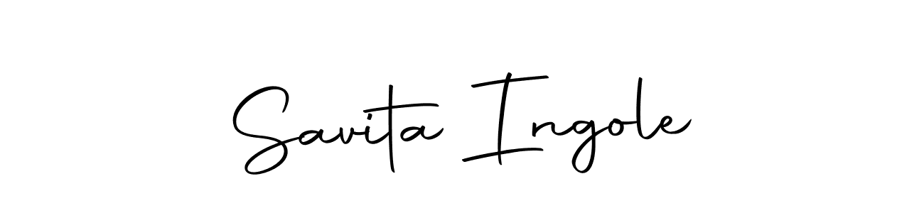 Create a beautiful signature design for name Savita Ingole. With this signature (Autography-DOLnW) fonts, you can make a handwritten signature for free. Savita Ingole signature style 10 images and pictures png