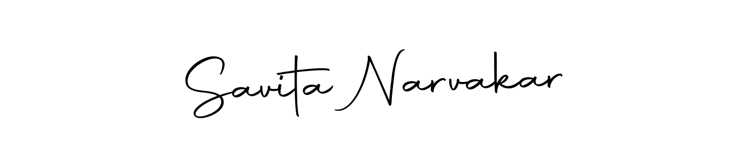 Make a beautiful signature design for name Savita Narvakar. With this signature (Autography-DOLnW) style, you can create a handwritten signature for free. Savita Narvakar signature style 10 images and pictures png