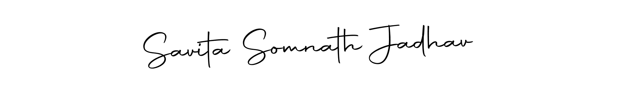 Make a beautiful signature design for name Savita Somnath Jadhav. With this signature (Autography-DOLnW) style, you can create a handwritten signature for free. Savita Somnath Jadhav signature style 10 images and pictures png