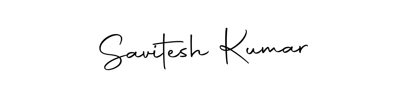 How to make Savitesh Kumar name signature. Use Autography-DOLnW style for creating short signs online. This is the latest handwritten sign. Savitesh Kumar signature style 10 images and pictures png